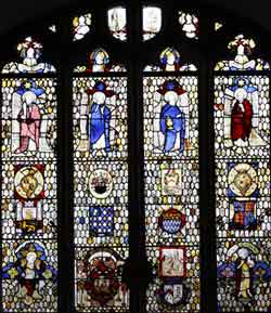 Central window of East wall of Norwich Guildhall