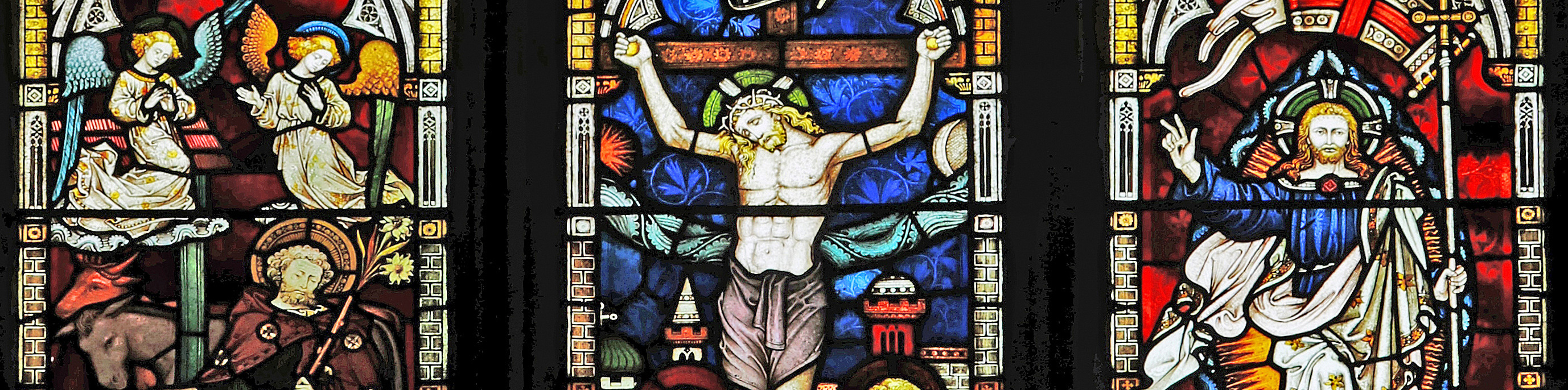 Details from East Window of All Saints Shelfanger