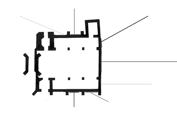 plan of St John Maddermarket Norwich Norfolk width=