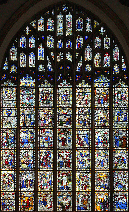 St Peter Mancroft East Window of medieval glass