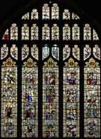 East Harling norfolk east window of medieval stained glass